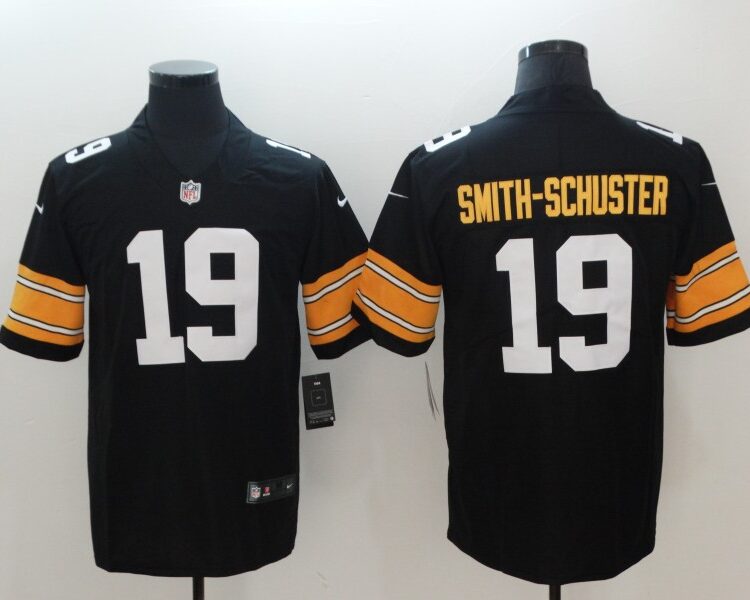 Men's  Pittsburgh Steelers #19 JuJu Smith-Schuster Nike Black Big Number Alternate Limited Jersey
