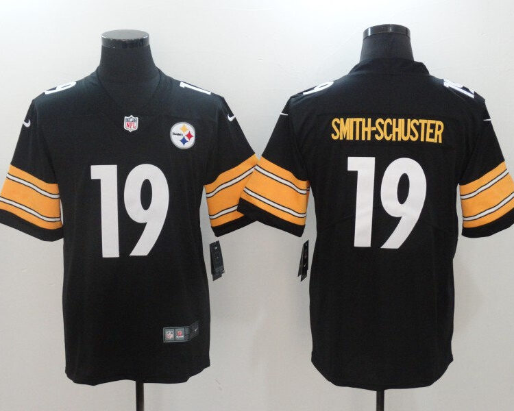 Men's Pittsburgh Steelers #19 JuJu Smith-Schuster Nike Black Limited Football Jersey