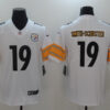 Men's Pittsburgh Steelers #19 JuJu Smith-Schuster Nike White Game Football Jersey
