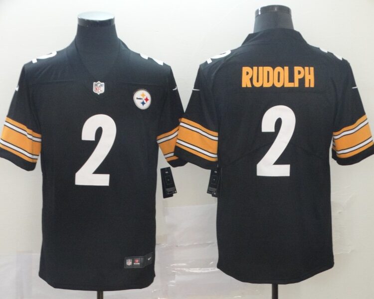 Men's  Pittsburgh Steelers #2 Mason Rudolph Nike Black Player Game Football Jersey