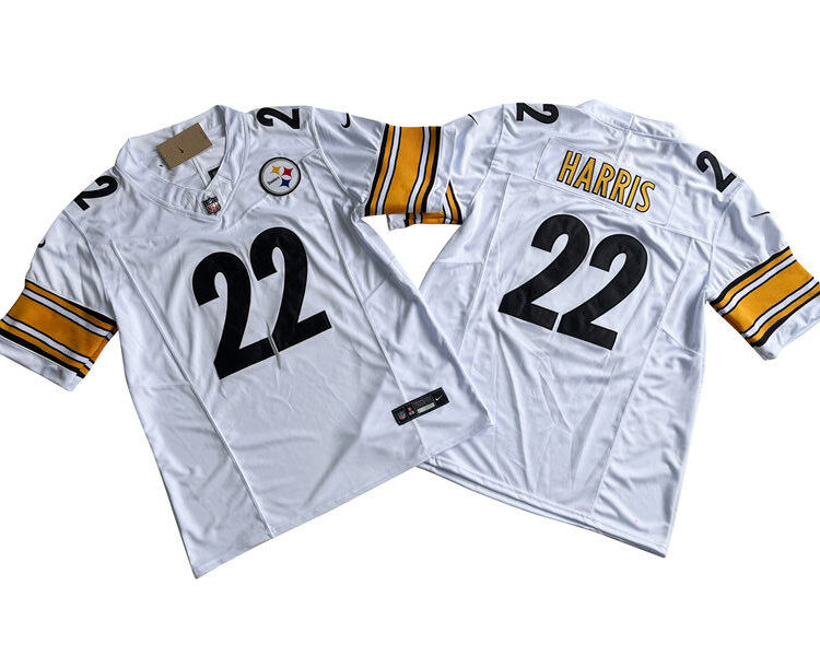 Men's Pittsburgh Steelers #22 Najee Harris White Nike White Vapor F.U.S.E. Limited Jersey