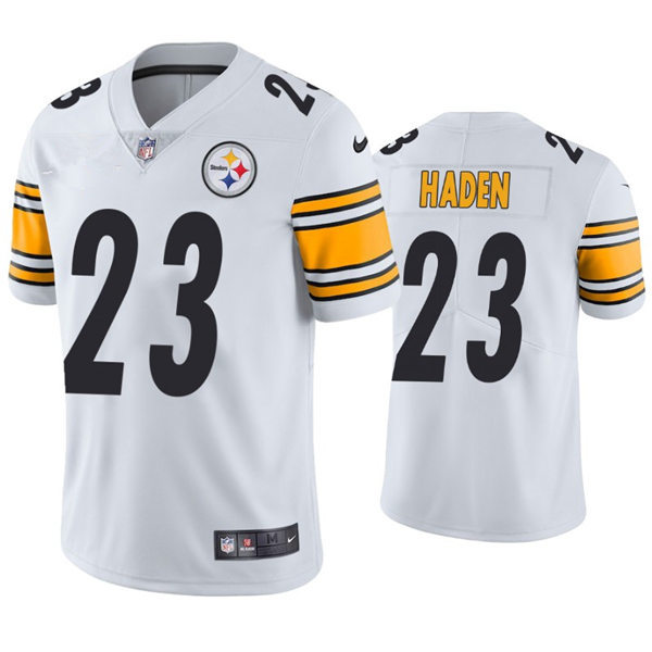 Mens Pittsburgh Steelers #23 Joe Haden Nike White Vapor Limited Jersey