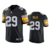 Men's Pittsburgh Steelers #29 Levi Wallace  Nike Black Big Number Alternate Vapor Limited Jersey