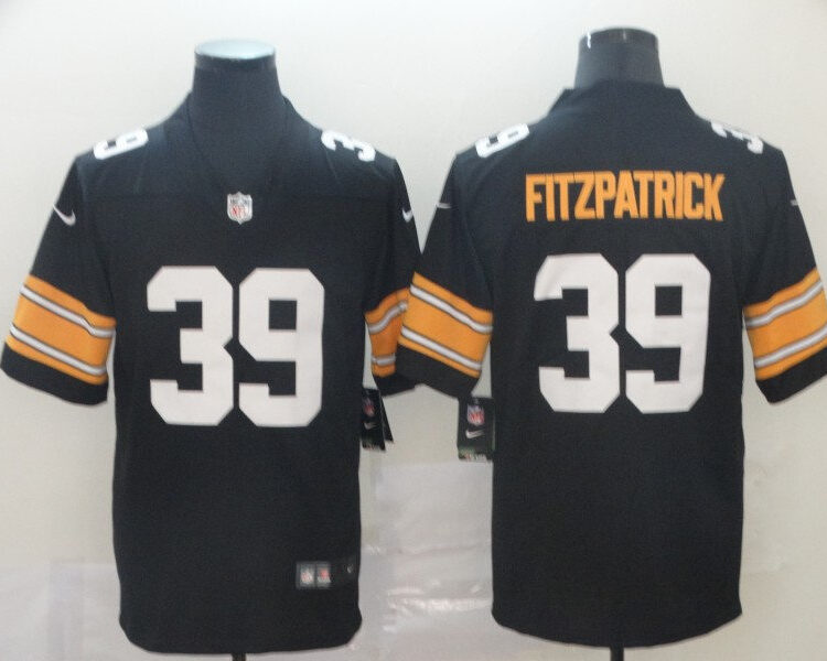 Men's Pittsburgh Steelers #39 Minkah Fitzpatrick Nike Black Alternate  Football Jersey