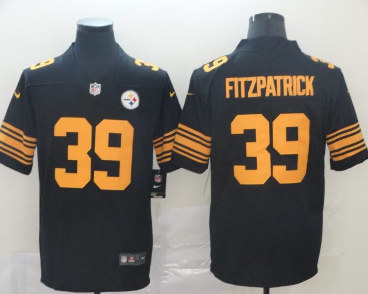 Men's Pittsburgh Steelers #39 Minkah Fitzpatrick Nike Black Vapor Untouchable Color Rush Jersey