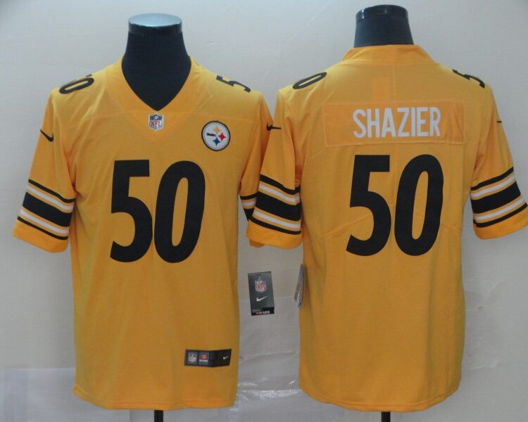 Men's  Pittsburgh Steelers #50 Ryan Shazier Nike Gold Inverted Legend Jersey