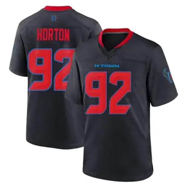 Men's Houston Texans #92 Dylan Horton Nike Navy Red 2nd Alternate H-Town F.U.S.E. Limited Player Jersey