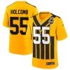 Men's Pittsburgh Steelers #55 Cole Holcomb Nike Gold Alternate 1933 Throwback Game Jersey