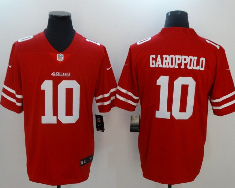 Men's San Francisco 49ers #10 Jimmy Garoppolo Red Nike Vapor Untouchable Limited Jersey