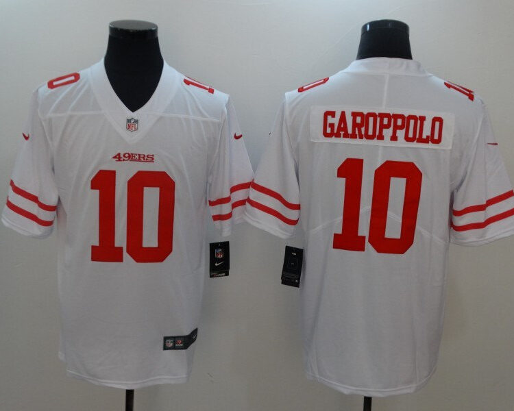 Men's San Francisco 49ers #10 Jimmy Garoppolo White Nike Vapor Untouchable Limited Jersey