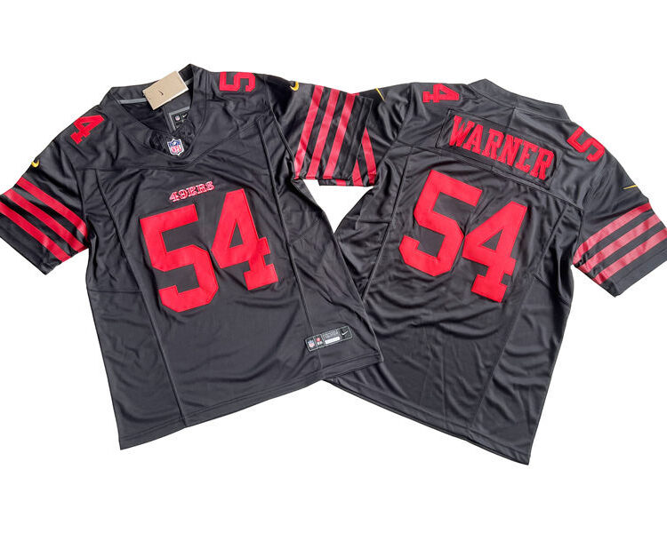 Mens San Francisco 49ers #54 Fred Warner Nike Black Alternate 2023 F.U.S.E. Vapor Limited Jersey