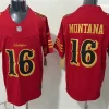 Mens San Francisco 49ers #16 Joe Montana Rivalry Collection F.U.S.E. Limited Jersey Red
