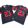 Men's San Francisco 49ers #23 Christian McCaffrey Nike Black Alternate 2023 F.U.S.E. Vapor Limited Jersey