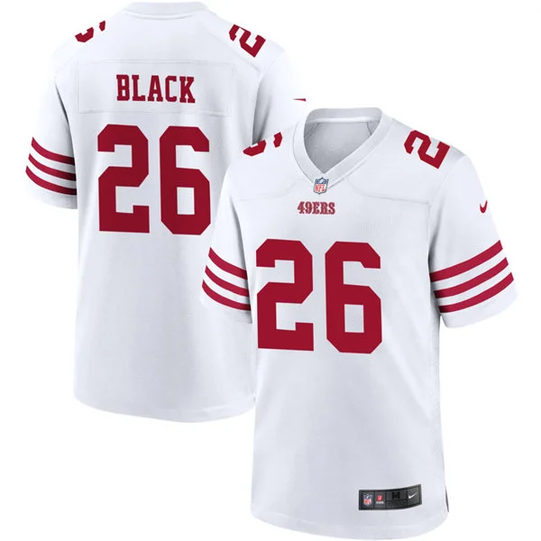 Mens San Francisco 49ers #26 Kaelon Black Nike Home White F.U.S.E. Vapor Limited Jersey