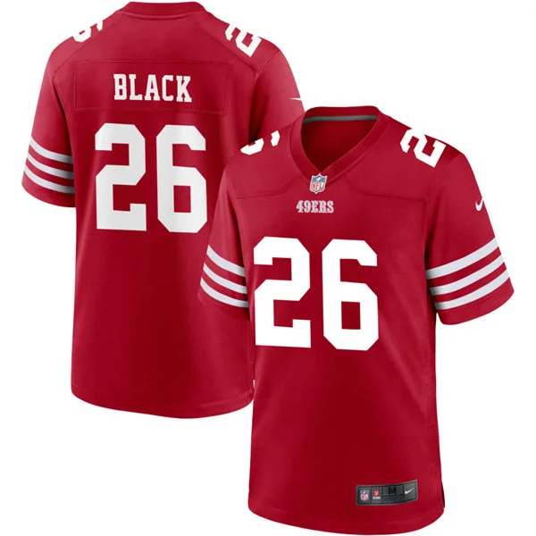 Mens San Francisco 49ers #26 Kaelon Black Nike Scarlet F.U.S.E. Vapor Limited Jersey