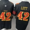 Mens San Francisco 49ers #42 Ronnie Lott Black Rivalry Collection F.U.S.E. Limited Jersey