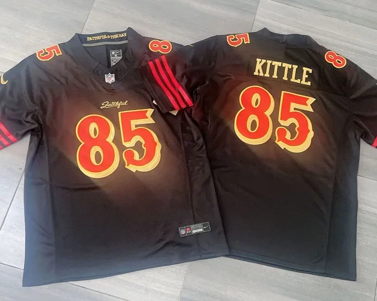 Mens San Francisco 49ers #85 George Kittle Black Rivalry Collection F.U.S.E. Limited Jersey