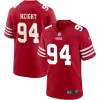 Mens San Francisco 49ers #94 Romello Height Nike Scarlet F.U.S.E. Vapor Limited Jersey