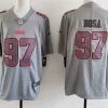 Mens San Francisco 49ers #97 Nick Bosa Nike Atmosphere Fashion Game Jersey - Gray