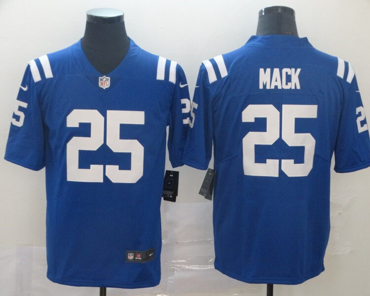 Men's Indianapolis Colts #25 Marlon Mack Nike Royal NFL Vapor Limited Jersey