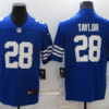 Mens Indianapolis Colts #28 Jonathan Taylor Nike Royal Alternate Retro Vapor Limited Jersey