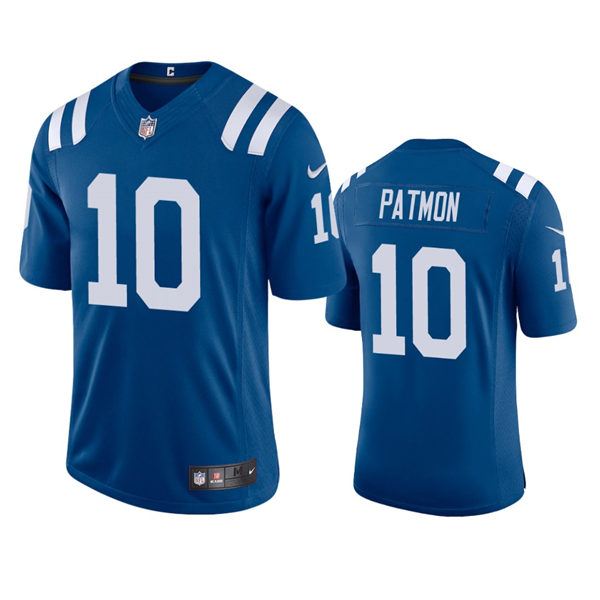 Mens Indianapolis Colts #10 Dezmon Patmon Nike Royal Vapor Limited Jersey