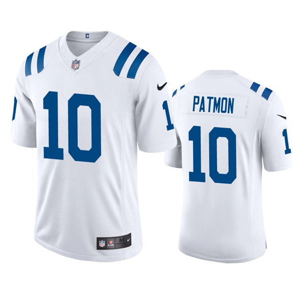 Mens Indianapolis Colts #10 Dezmon Patmon Nike White Vapor Limited Jersey