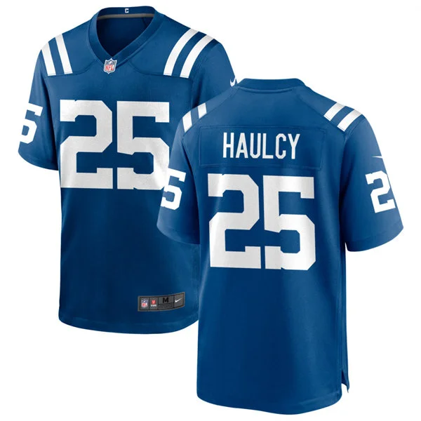 Mens Indianapolis Colts #25 A.J. Haulcy Nike Royal Vapor F.U.S.E. Limited Jersey