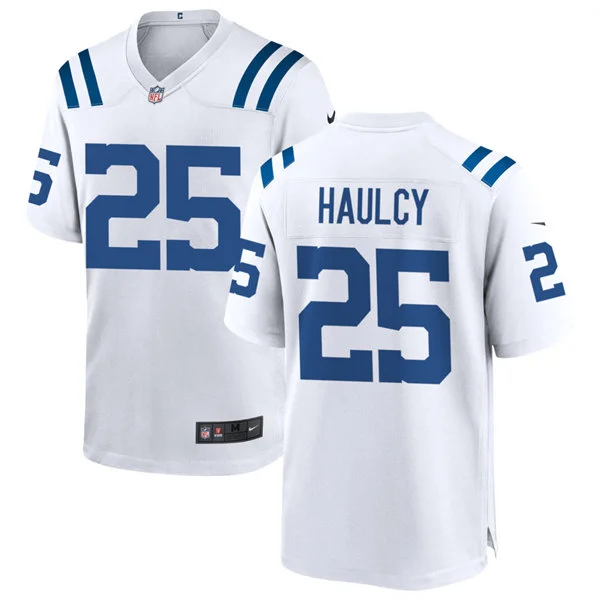 Mens Indianapolis Colts #25 A.J. Haulcy Nike White Vapor F.U.S.E. Limited Jersey