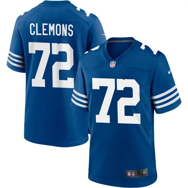 Mens Indianapolis Colts #72 Micheal Clemons Nike Royal Alternate Vapor F.U.S.E. Limited Jersey