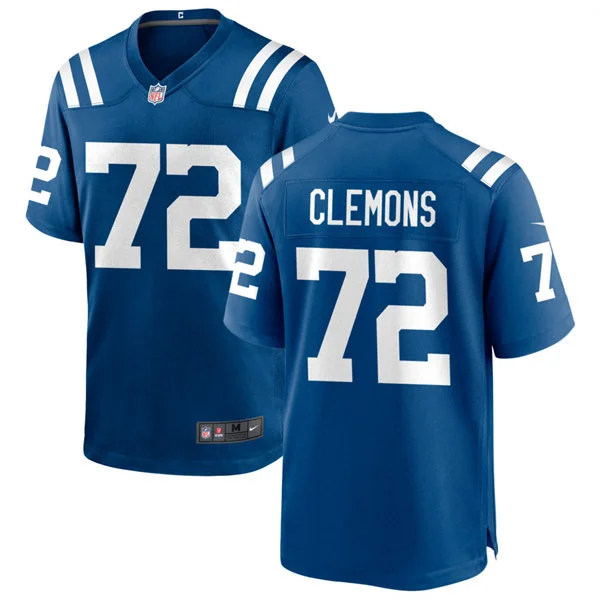 Mens Indianapolis Colts #72 Micheal Clemons Nike Royal Vapor F.U.S.E. Limited Jersey
