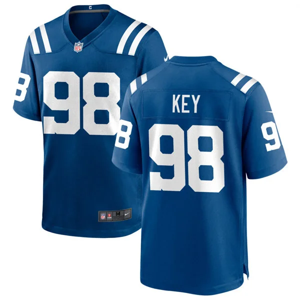Mens Indianapolis Colts #98 Arden Key Nike Royal Vapor F.U.S.E. Limited Jersey