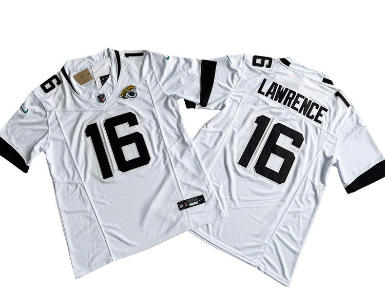 Men's Jacksonville Jaguars #16 Trevor Lawrence Nike White 2023 F.U.S.E. Vapor Limited Jersey