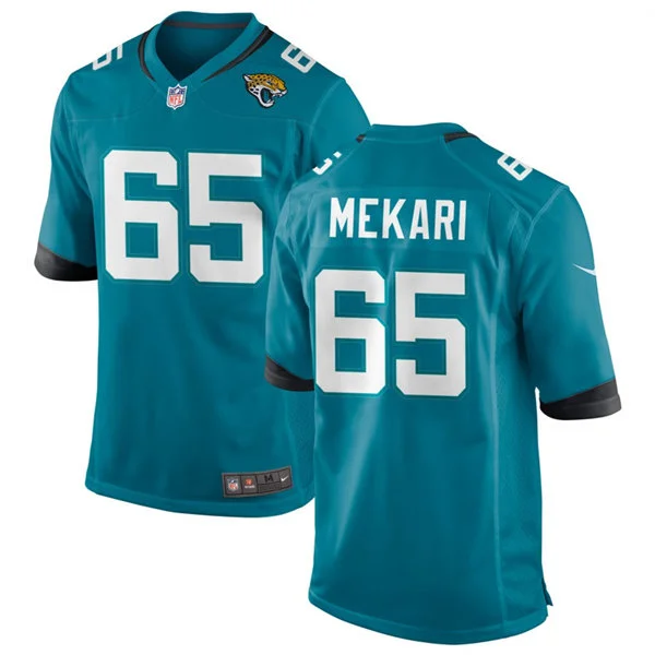 Mens Jacksonville Jaguars #65 Patrick Mekari Nike Teal Alternate F.U.S.E. Limited Jersey