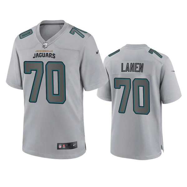 Mens Jacksonville Jaguars #70 Cole Van Lanen Gray Atmosphere Fashion Game Jersey