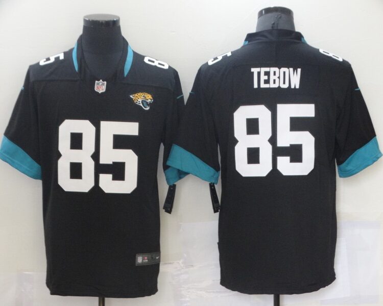 Men's Jacksonville Jaguars #85 Tim Tebow Nike Black Vapor Untouchable  Jersey