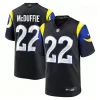 Mens Los Angeles Rams #22 Trent McDuffie Midnight Blue 2025 Rivalries Collection Limited Jersey