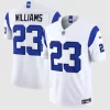 Mens Los Angeles Rams #23 Kyren Williams Nike Fearsome White Vapor F.U.S.E. Limited Jersey