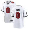 Mens Tampa Bay Buccaneers #0 YaYa Diaby Nike Away White F.U.S.E. Vapor Limited Jersey