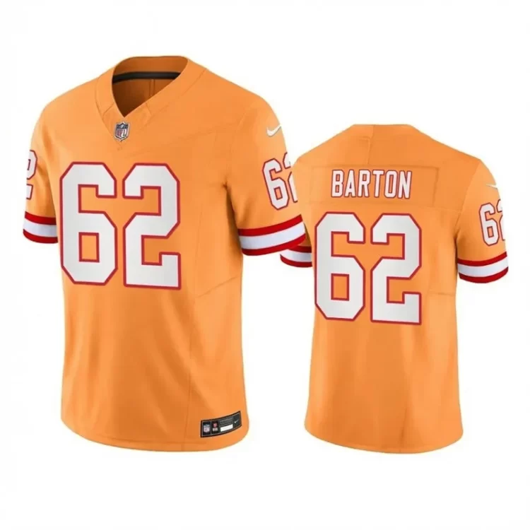 Mens Tampa Bay Buccaneers #62 Graham Barton Nike Orange Retro Vapor F.U.S.E. Limited Jersey