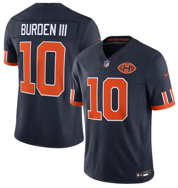 Men's Chicago Bears #10 Luther Burden III Navy 2026 F.U.S.E. Rivalries Collection Limited Stitched Football Jersey