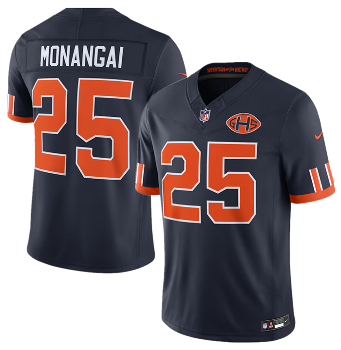 Men's Chicago Bears #25 Kyle Monangai Navy 2026 F.U.S.E. Rivalries Collection Limited Stitched Football Jersey