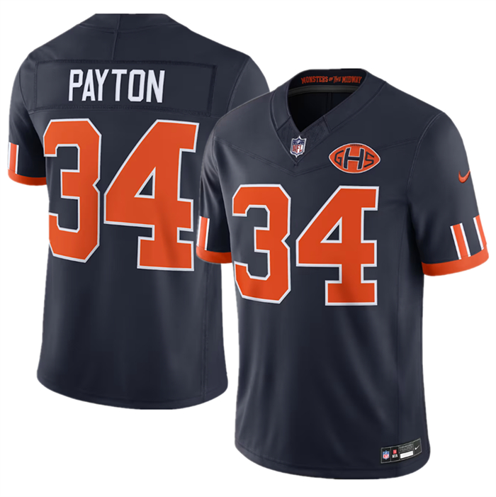 Men's Chicago Bears #34 Walter Payton Navy 2026 F.U.S.E. Rivalries Collection Limited Stitched Football Jersey