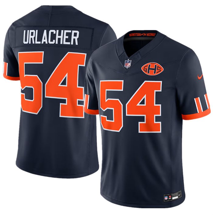Men's Chicago Bears #54 Brian Urlacher Navy 2026 F.U.S.E. Rivalries Collection Limited Stitched Football Jersey