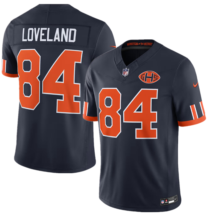 Men's Chicago Bears #84 Colston Loveland Navy 2026 F.U.S.E. Rivalries Collection Limited Stitched Football Jersey