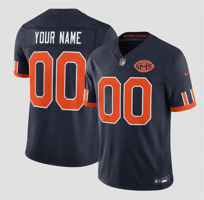 Men's Chicago Bears Active Player Custom Navy 2026 F.U.S.E. Rivalries Collection Limited Stitched Football Jersey