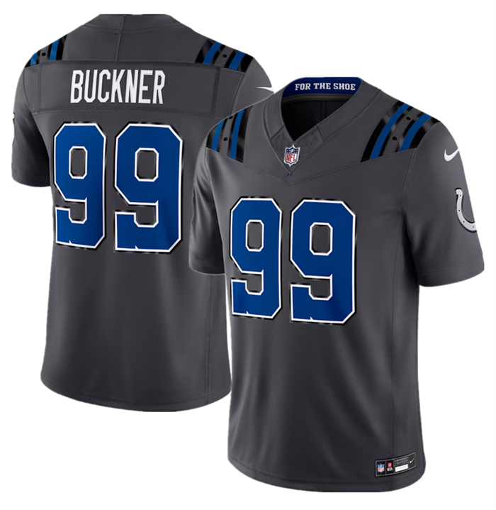 Men's Indianapolis Colts #99 DeForest Buckner Dark Gray 2026 F.U.S.E. Rivalries Collection Limited Stitched Football Jersey