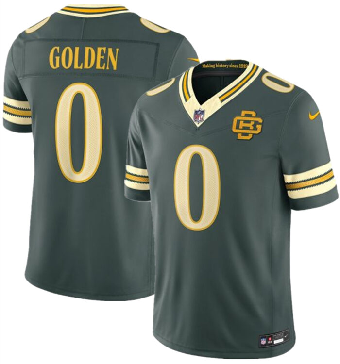 Men's Green Bay Packers #0 Matthew Golden Dark Green 2026 F.U.S.E. Rivalries Collection Limited Stitched Football Jersey