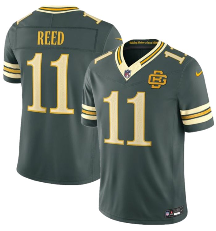 Men's Green Bay Packers #11 Jayden Reed Dark Green 2026 F.U.S.E. Rivalries Collection Limited Stitched Football Jersey