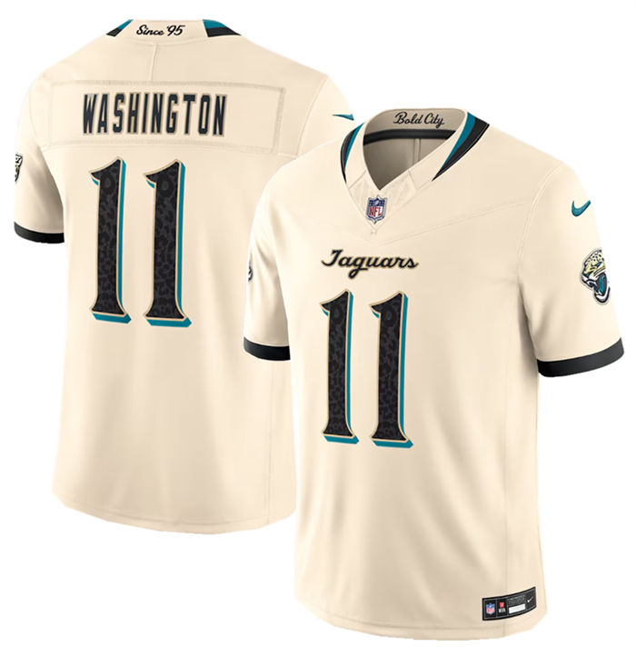 Men's Jacksonville Jaguars #11 Parker Washington Cream 2026 F.U.S.E. Rivalries Collection Limited Stitched Football Jersey